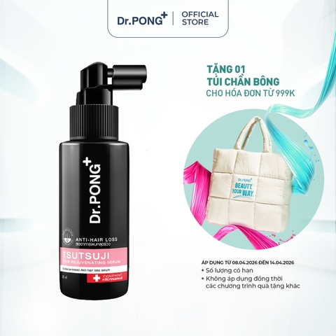 Serum giảm rụng tóc, kích thích chân tóc phát triển, chăm sóc da đầu Dr.PONG Tsutsuji Hair Rejuvenating - anti- hairloss