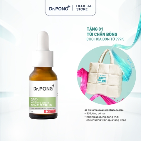 Serum giảm mụn, ngừa thâm mụn Dr.PONG 28D Whitening Drone Acne 15ml