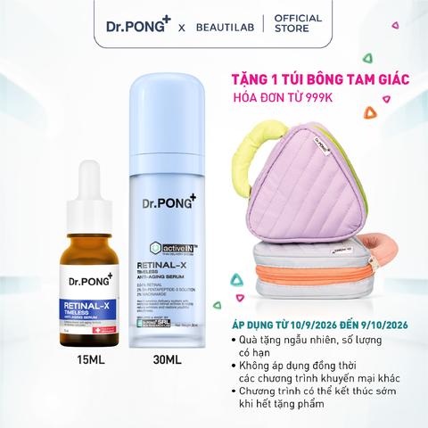 Serum hỗ trợ làm mờ nếp nhăn, trắng da Dr.PONG Retinal-x Timeless Anti-aging Serum