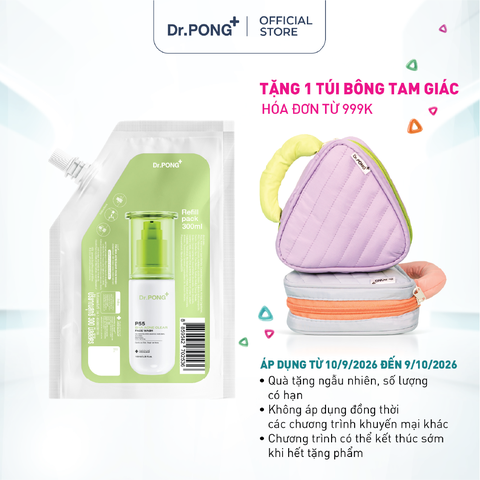 Gel rửa mặt hỗ trợ giảm mụn Dr.PONG p55 BHA Acne Clear Face Wash 300ml