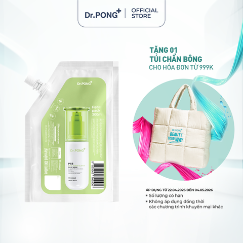 Gel rửa mặt hỗ trợ giảm mụn Dr.PONG p55 BHA Acne Clear Face Wash 300ml