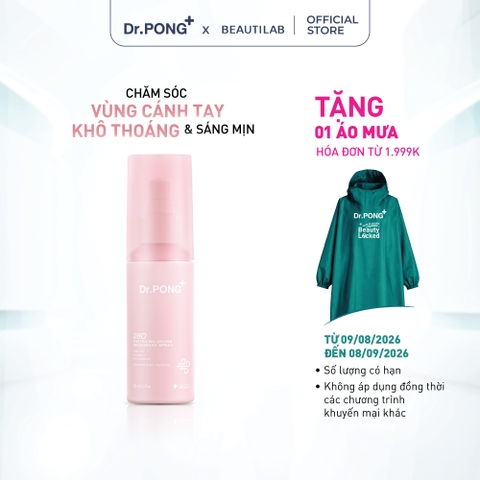 Xịt khử mùi trắng da, mờ thâm Dr.PONG 28D Whitening Drone Deodorant Spray 100ml