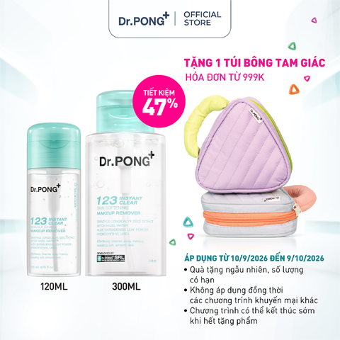 Nước tẩy trang Dr.PONG 123 Instant Clear Skin Softening Makeup Remover