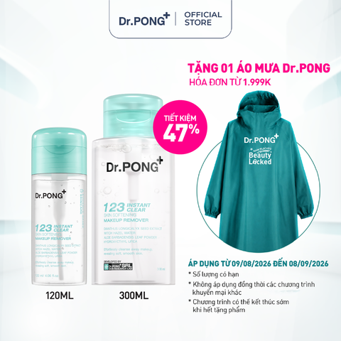 Nước tẩy trang Dr.PONG 123 Instant Clear Skin Softening Makeup Remover