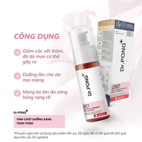 Serum dưỡng trắng toàn thân Dr.PONG Whitening Drone Body 60ml