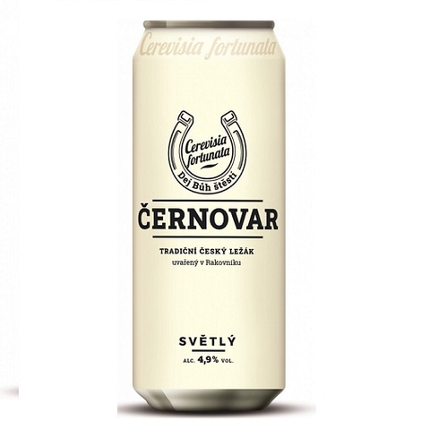 Bia Cernovar Premium Pale Lager 4.9% Tiệp – Thùng 24 lon 500ml