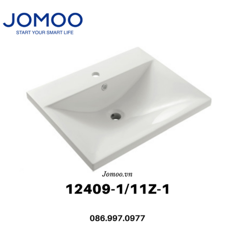 Chậu lavabo sứ dương bàn JOMOO 12409-1/11Z-I011