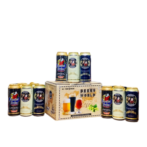 Hộp Quà Bia Apostel Đức -12 Lon 500ml