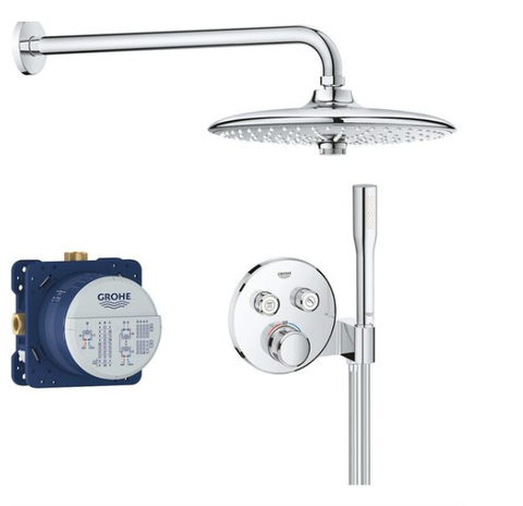 Sen Tắm Âm Tường Grohe 34744000 Grohtherm Smartcontrol Nhiệt Độ Tròn 260mm