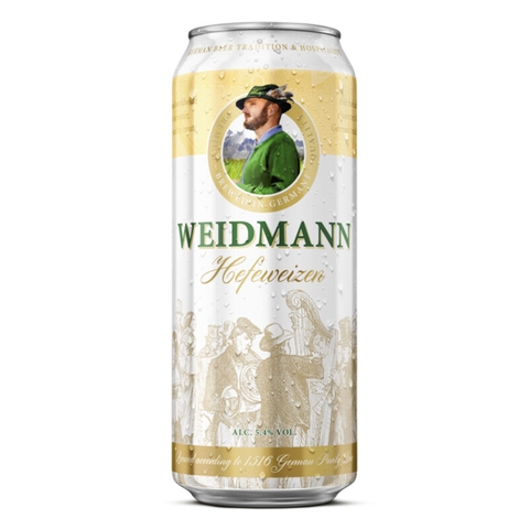 Bia Weidmann Hefeweizen 5,4% Đức – thùng 24 lon 500ml