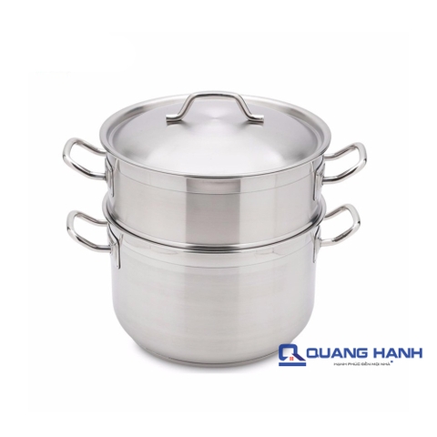 Bộ 2 nồi xửng 3 đáy 24cm FIVESTAR ST24-3D vung inox