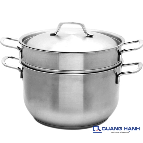 Bộ 2 nồi xửng 3 đáy 30cm Fivestar ST30-3D vung inox