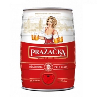 Bia Prazacka Pale Lager 4% Tiệp – Bom 5l