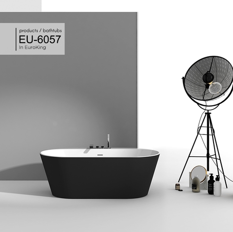 BỒN TẮM, BỒN NGÂM MẦU ĐEN EUROKING EU – 6057
