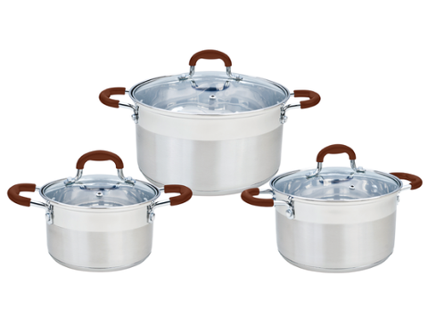 BỘ NỒI INOX SMARTCOOK 3 CHIẾC CỠ 16CM, 20CM, 24CM-SM3331-2353331
