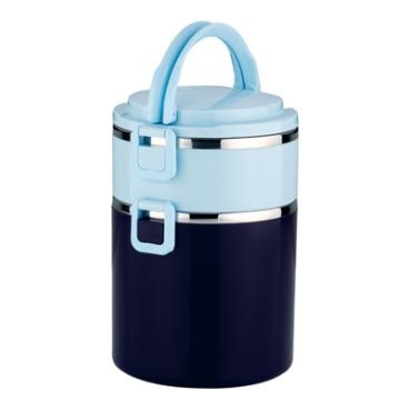 Camen đựng cơm La gourmet® Millennium PAC2GO  2 ngăn 2.5L (tím/xanh)