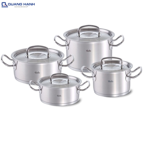 Bộ nồi từ Fissler Original Profi set 4 nắp inox