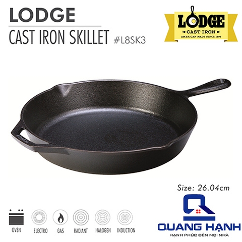 Chảo gang Lodge 26 CM