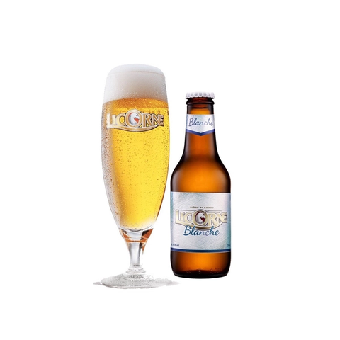 Bia Licorne Blanche 4.5% Pháp – thùng 12 chai 250 ml