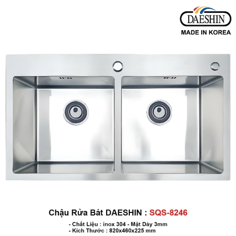 Chậu rửa bát cao cấp Daeshin SQS-8246