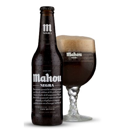Bia đen Mahou Negra 5,5% Tây Ban Nha – thùng 24 chai 500ml