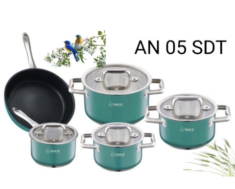 Bộ nồi chảo inox ARBER AN05SMDT