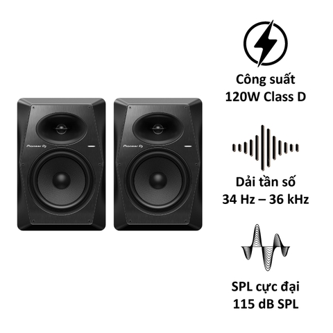 Loa kiểm âm DJ Pioneer VM-80 chính hãng, trả góp 0% (1 chiếc)