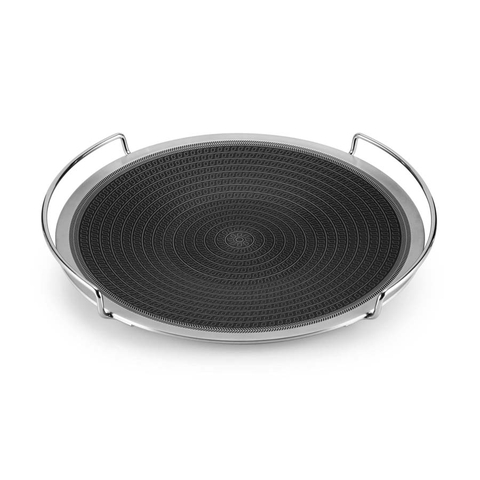 Chảo nướng inox Fivestar 3 lớp chống dính Caro lưới 34cm FPCN34001