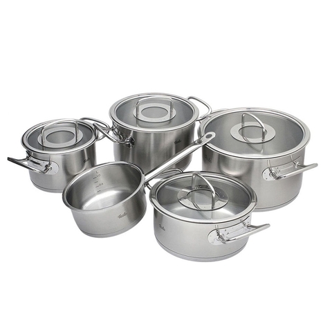 Bộ nồi inox cao cấp Fissler Original Profi 5 món (nắp kính)