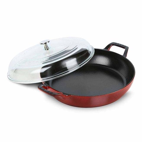 Nồi gang Staub Hexagon màu đỏ cherry 28cm - 3.7L