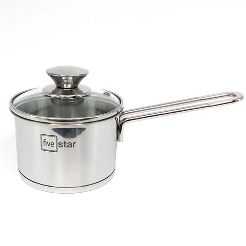 Quánh Inox 430 Fivestar nắp kính 12cm FSQ12001