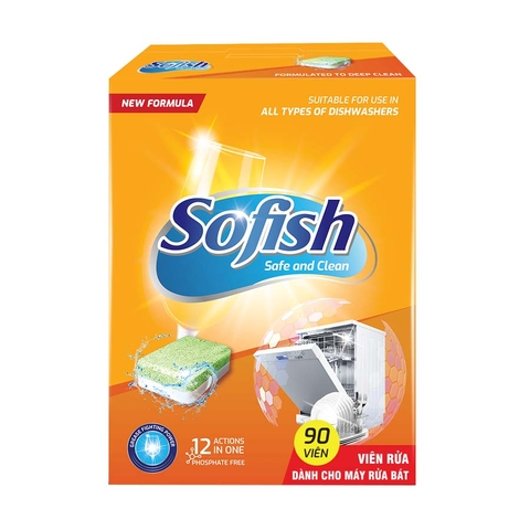 Viên rửa bát Sofish 90 viên