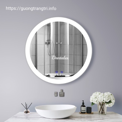 Gương đèn led phòng tắm cảm ứng, có sấy dp320