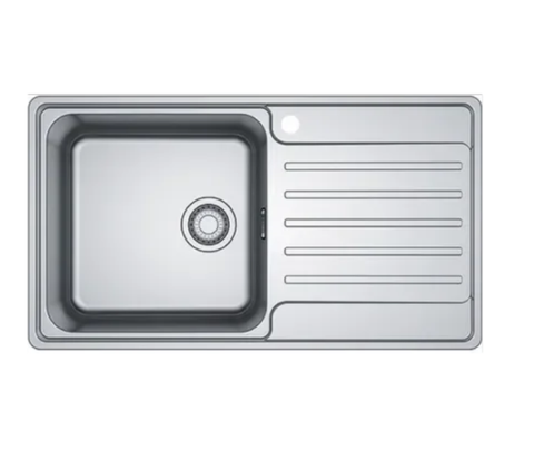 CHẬU RỬA INOX 1 HỐ CÓ BÀN CHỜ FRANKE BCX 611-86 RHD