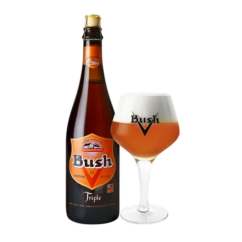 Bia Bush Amber Tripel 10.5% Bỉ – chai 750ml