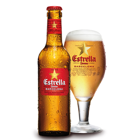 Bia Estrella Damm 4.6% Tây Ban Nha – thùng 24 chai 330 ml