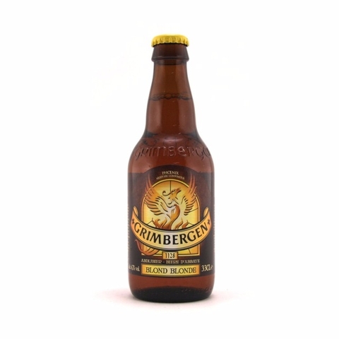 Bia Grimbergen Blond 6,7% Bỉ – chai 330ml