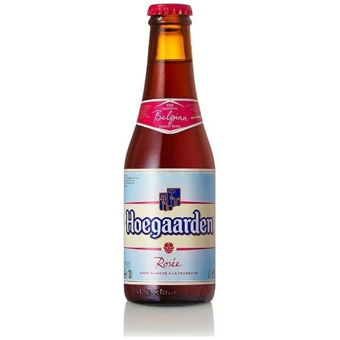 Bia Hoegaarden Rosee 3,3% Bỉ – thùng 24 chai 250ml (nhập khẩu)