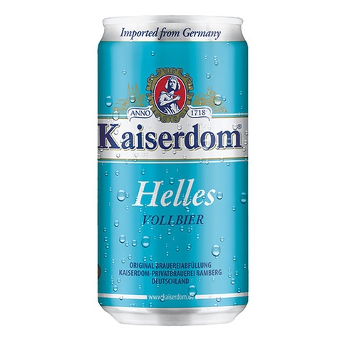 Bia Kaiserdom Helles Vollbier 4,9% Đức  – thùng 24 lon 250 ml