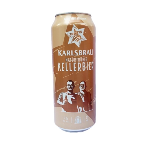 Bia Karlsbrau Naturubes Kellerbier 5,2% Đức – thùng 24 lon 500ml