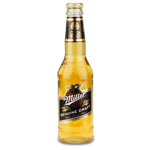 Bia Miller Genuine Draft 4,7% Mỹ – thùng 24 chai 330ml