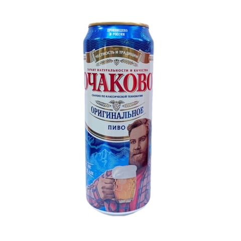 Bia Ochakovo 5% Nga – thùng 12 lon 450ml