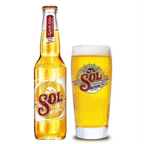 Bia Sol 4,5% Mexico – thùng 24 chai 330ml