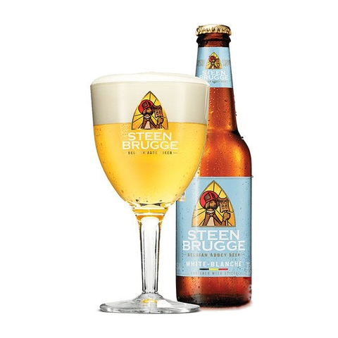 Bia Steenbrugge Wit Blanche 5% – thùng 24 chai 330ml