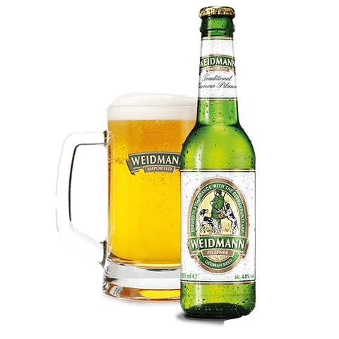 Bia Weidmann Pilsener 5% Hà Lan – thùng 24 chai 330ml
