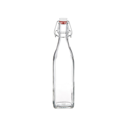 Chai thủy tinh vuông nắp cài Bormioli Rocco Swing 500ml