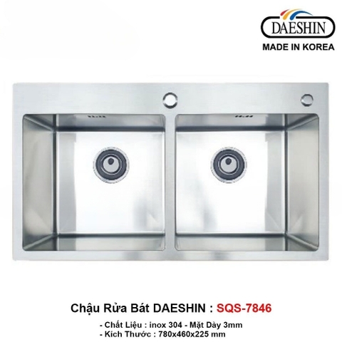 Chậu rửa bát cao cấp Daeshin SQS-7846