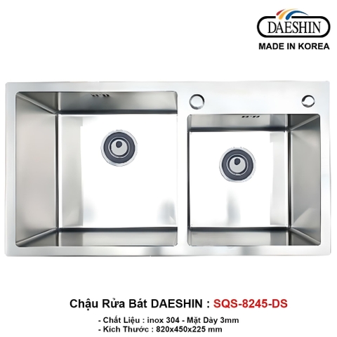 Chậu rửa cao cấp Daeshin SQS-8245DS