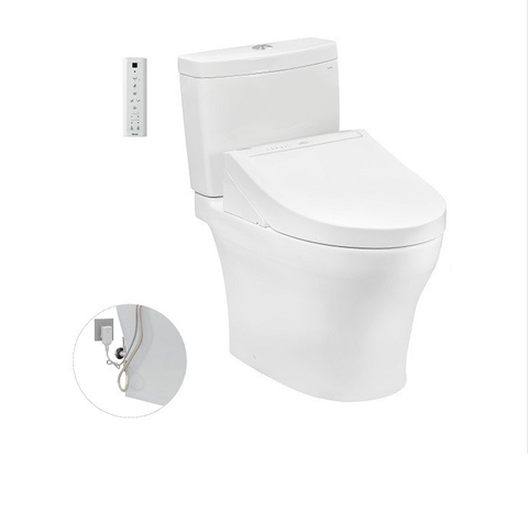 Bàn cầu TOTO, kèm nắp rửa điện tử WASHLET - CS769DRW14