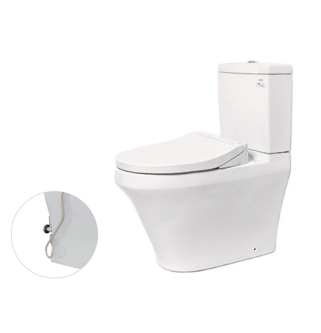 BÀN CẦU TOTO CS948DE2, KÈM NẮP RỬA LẠNH TCW07S